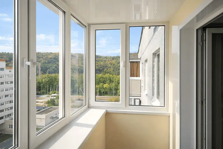 Остекление балкона с выносом для увеличения площади